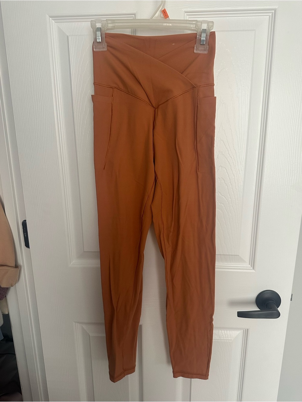 Offline by Aerie Hi-Rise Rust Leggings with Side Pockets
